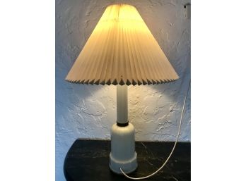 Vintage Danish Midcentury  Table Lamp With Iconic Le Klint Shade