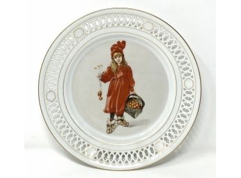 1970s Bing And Grandahl Denmark Porcelain Limited Edition Plate- The Art Of Carl Larsson “iduna”