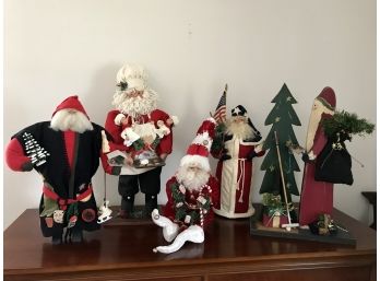 Bundle Of 5 High Quality Santa Decorations