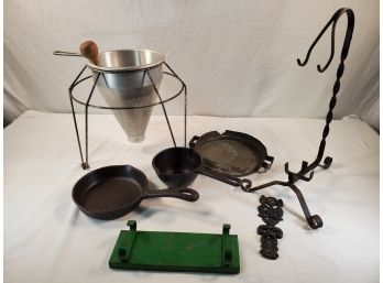 Vintage Assortment Of Kitchen, Cast Iron Cook Pans And More