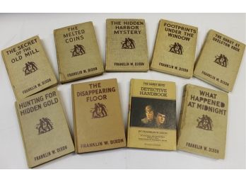 Collection Of Nine Hardy Boys Mystery Books By Franklin W. Dixon Dating Back To 1927 Grosset & Dunlap