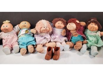 Vintage 1980's Assorted Cabbage Patch Dolls & Accessories