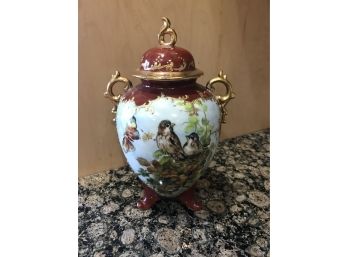 Vintage Bird URN Vase