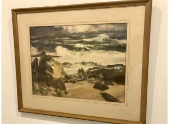 Reproduction Beachcombers Framed Print