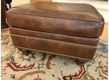 Handcock And Moore Fine Quality Leather Ottoman