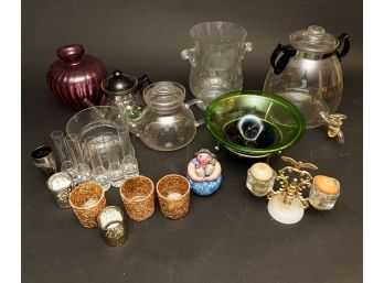 Collection Of Serving Ware And Tabletop Décor