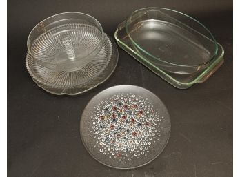 Collection Of Glass Serving And Bakingware