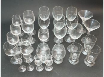 Large Collection Of Barware Glasses- Some Monogramed - 28 Count