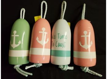 Four New The Buoy Guys Made In Maine From Real Buoys - Decorative Buoys