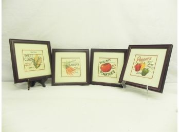 Series Of 4 Country Produce Art By David Carter Brown