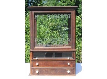 Large Antique R.  J. Roberts Parabola Needles Display Case