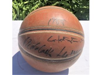 1969 Signed Meadowlark Lemon & Curley Neal Of The Harlem Globetrotters Autographed Basketball  No COA