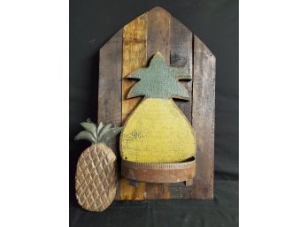 Primitive Style Wood Pineapple Wood Wall Art