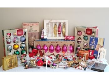 Vintage Christmas Ornament & Decoration Assortment - Including Shiny Brite & Paragon!!