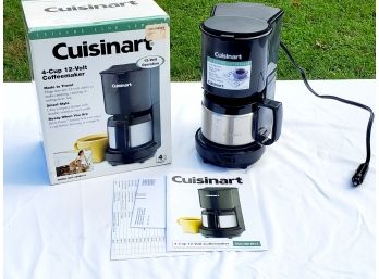 New Cuisinart 12V Four Cup Travel Coffeemaker