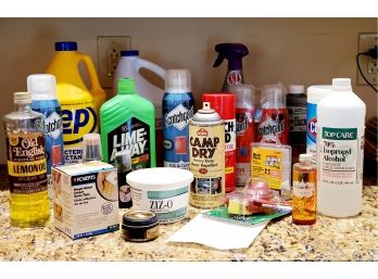 Grouping Of Home Cleaning Supplies - Many New!