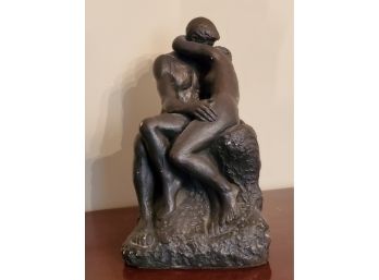 Vintage 1961 Austin Productions Bronze Look 'The Kiss' Nude Sculpture
