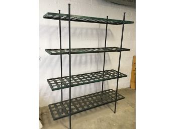 Metal 4 Tiers Woven Shelves Industrial  Etagere