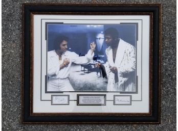 Signed Elvis And Muhhamad Ali Artwork