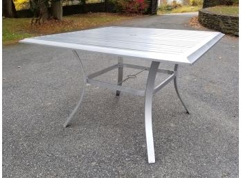 A Tubular Metal Outdoor Table