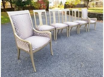 A Set/6 Vintage Drexel Heritage Dining Chairs