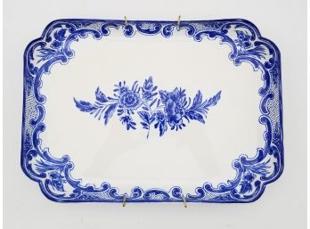 A Large Tiffany Serving Tray 'Tiffany Delft' Made In Portugal