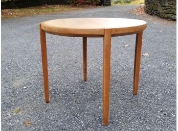 A Mid Century Modern Maple And Oak Side Table