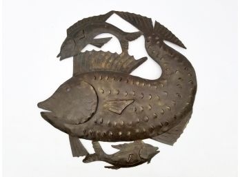 A Vintage Art Metal Fish