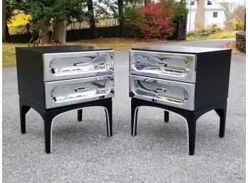 A Fabulous Pair Of Vintage Modern End Tables Or Nightstands
