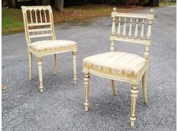 A Pairing Of Early 20th Century Louis XVI Style Side Chairs