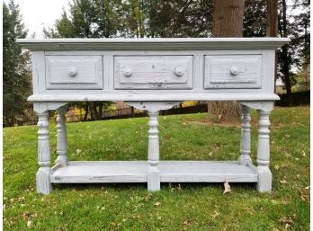 A Painted Pine Sideboard