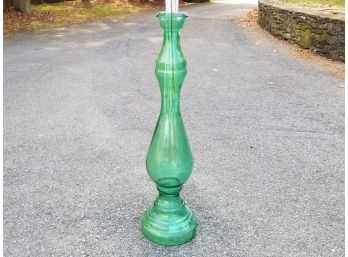 A Huge Decorative Green Glass Vessel