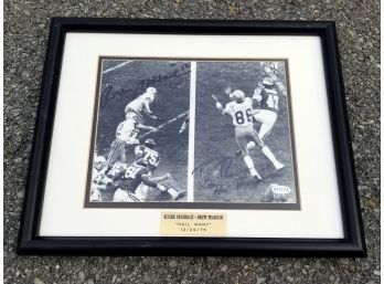 Signed Football Memorabilia Staubach/Pearson