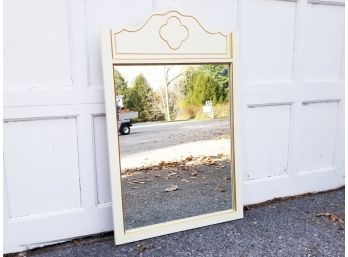 A Vintage Painted Wood Mirror By Dixie Furniture