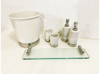 Group Of Bathroom Accessories