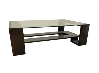 Contemporary Glass Top  Coffee Table