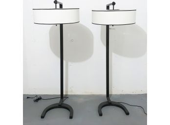 Wonderful Pair Mid Century Designed Floor Lamps