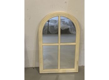 White Decorative  Dome Top Mirror