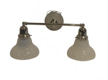 Polished Chrome Two Light Wall Fixture