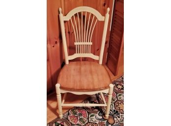 Single Solid Wood Painted Spindle Back Dining / Side Chair