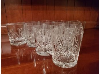 Eleven Marquis By Waterford Cut Crystal Rocks Glasses