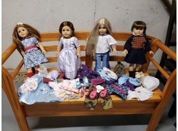 American Girl Dolls Molly, Julie, Felicity And Emily, Clothing And Accessories