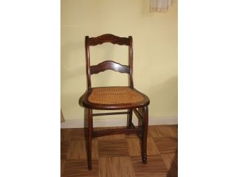 Antique Chair With Cane Seat