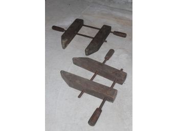 (2) Antique Clamps