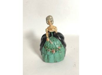 Fully Figured Cast Iron Doorstop Of Southern Belle