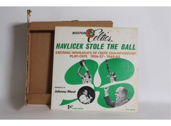 Havlicek Stole The Ball LP Record Narrated By Johnny Most