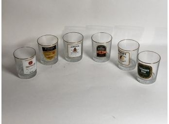 (6) Vintage Whiskey Rocks Glasses