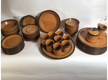 Vintage And Nostalgic 1970s Arrow Stone Ware Service For (8)