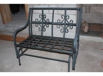 Outdoor Metal Platform Rocker Love Seat