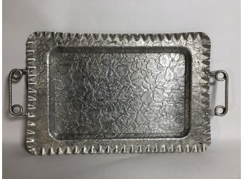 Vintage Aluminum Hand Finished Tray